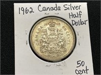 1962 Canada Silver Half Dollar