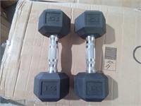 Set of 15lb Dumbbells