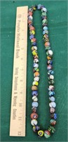 Necklace glass beads