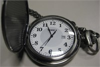 Timex Pocket Watch w/ Chain - Inscription On Case