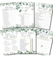 New, Your Main Event Prints Baby Shower Games