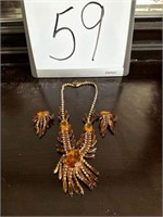 Vintage Necklace & Earing Set