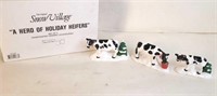 Department 56 "A Herd of Holiday Heifers"