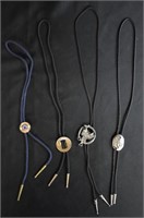 4 pcs. Vintage Bolo Ties