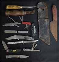13 pcs. Vintage Knives - Pocket Knives & More