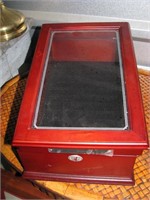 Glass top display cabinet