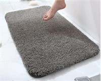 Soft Thick Plush Rug Bathroom Mat, Gray