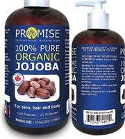 ORGANIC JOJOBA Oil 100%-270ml, Pack of 2