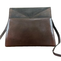 Ferragamo Vintage Shoulder Bag Brown leather