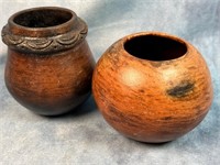 (2) Native Pottery 4" Bowls