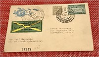 Antique - Rare! - Brazil-USA  Zepplin Postcard