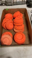 Assortment of clay pigeons