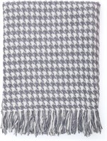 Houndstooth Throw Blanket | 50 x 60