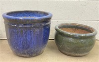 Glazed Terracotta Garden Pots