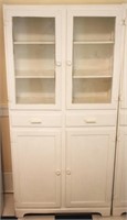 Retro Painted Kitchen Cabinet - 31" x 64" x 13"