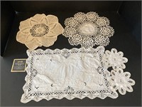 Lot of Assorted Cotton Lace Doilies