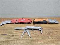 MILWAUKEE Fastback Knife + Box Cutter + Pocket