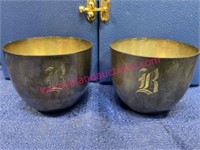 (2) Stieff Sterling Jefferson cups (9 ozt) in case