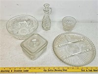 Vintage refrigerator glass container lot