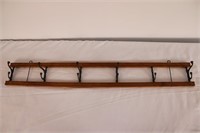 CHARMING COAT HOOK RACK. 36" LONG