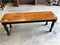 Wood bench 48x14x18