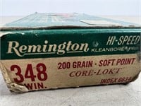 Full Box of Vintage Remington .348 Winchester Ammo