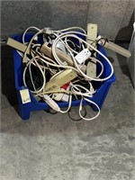 Tub of Cords & Power Strips