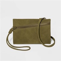 Universal Thread Crossbody Wristlet - Olive Green