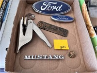 Ford Mustang, Roman Meal Badges, Notary Stamp
