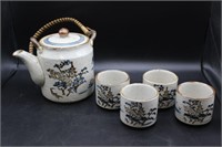Vintage Japanese Ceramic Teapot Set
