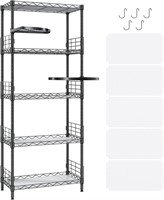 (silver) 5-Tier Storage Shelves