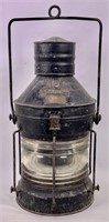 Tin ship's lantern "METORITE" 10137 on brass