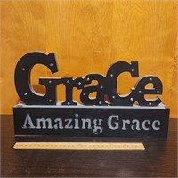 LIGHTED AMAZING GRACE SIGN