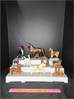 Cast Horses - Vintage Ceramic Horses NO SHIP