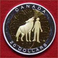 2014 Canada $20 Silver Proof Colorized Commem