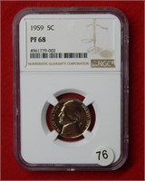 1959 Jefferson Nickel NGC PF68