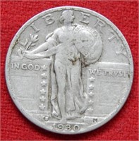 1930 S Standing Liberty Silver Quarter