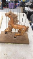 Primative Hand Carved Horse