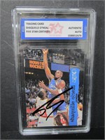 1995-96 HOOPS SHAQUILLE O'NEAL AUTOGRAPH