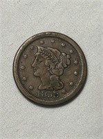 1853 USA One Cent Coin