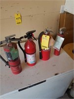 4 fire extinguishers