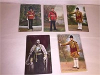 KING GEORGE V & GUARDS POSTCARDS