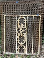 Architectural Salvage Large Metal Ornate Panel