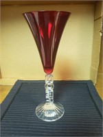 Cristal d'Arques Ruby Red Noel Champagne Glass