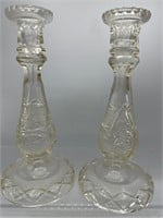 Crystal candlestick holders