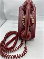 Vintage red grand wall phone