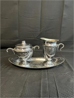 3 Piece Silver Plated Serving Ware