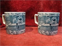 (2)Albion pottery mugs.