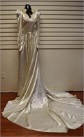 1930's Or 40's Satin Wedding Gown