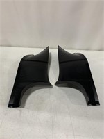 2PCS REAR DOOR SILL GUARDS, BLACK STYLISH STRONG